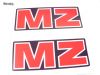 Jeu adh�sifs rouges et noirs MZ