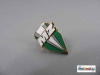 Pin logo MZ vert/blanc