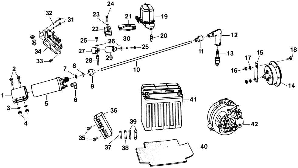 Ersatzteilkatalog Batterie 12V 9A Hupe Zündspule Regler Gleichrichter Zündung MZ ETZ 250