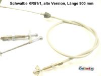 Preview: Bowdenzug, Fußbremse SIMSON schwarz Bremszug